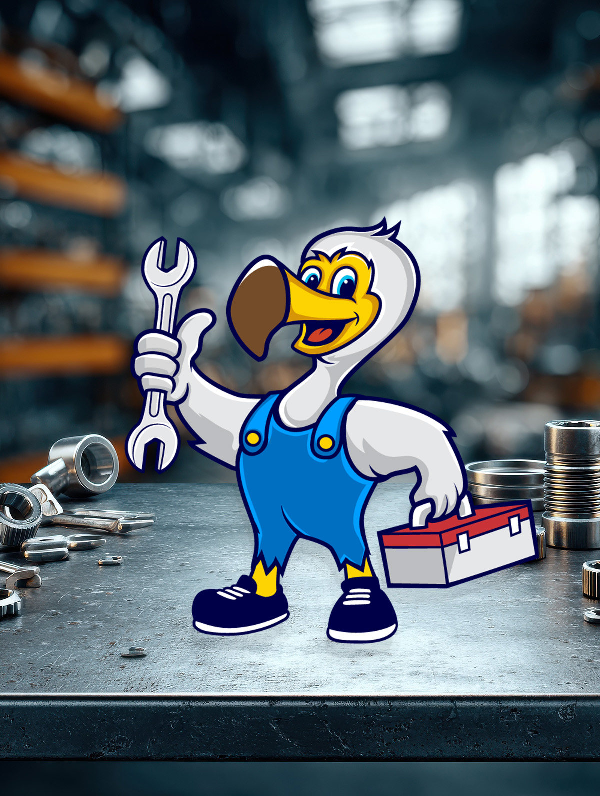 Dr. Jack's Dodo mascot mechanic